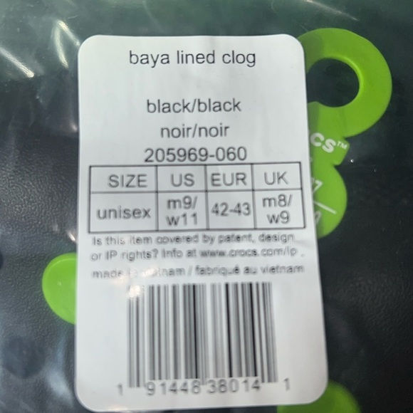 Crocs Unisex Black Classic Dual Lined Clogs/Slip Ons | NEW/NWT!!🖤🔥 - Picture 16 of 16